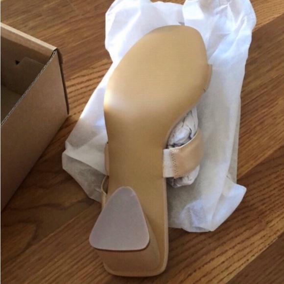 Chunky Block Heel Slip On Heels - Picture 2 of 6